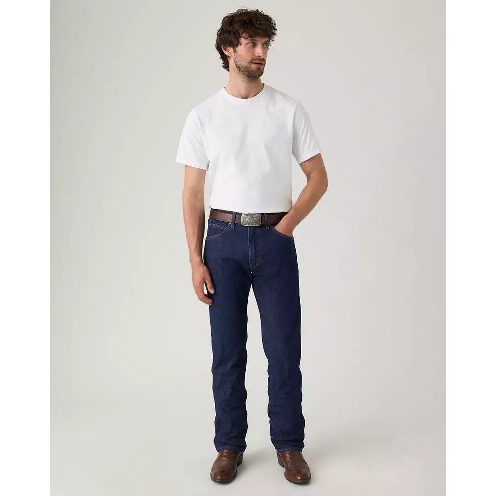 Levi's 557 Mens Western Straight Cowboy Dark Blue Jeans Stretch Denim Size 32x36